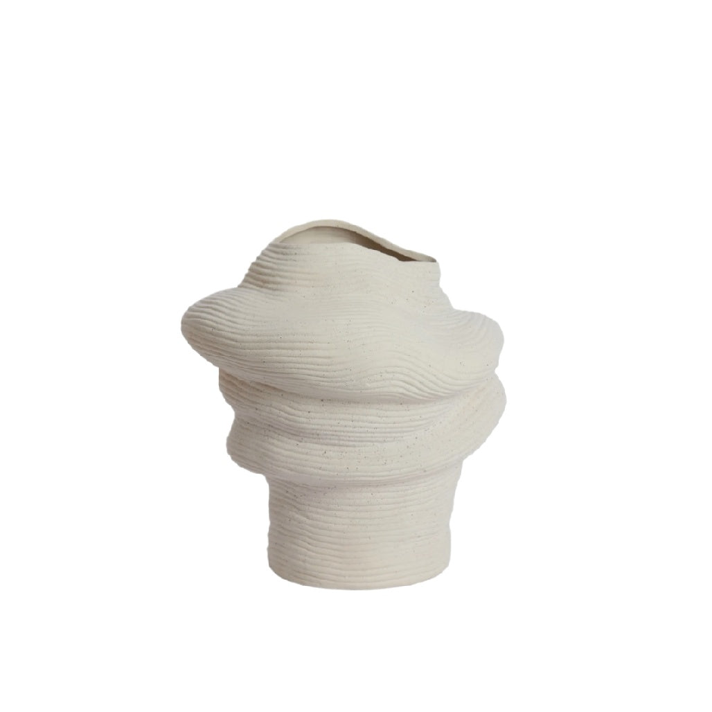 Vase décoratif en céramique pour intérieur - 12 x 12 x 15