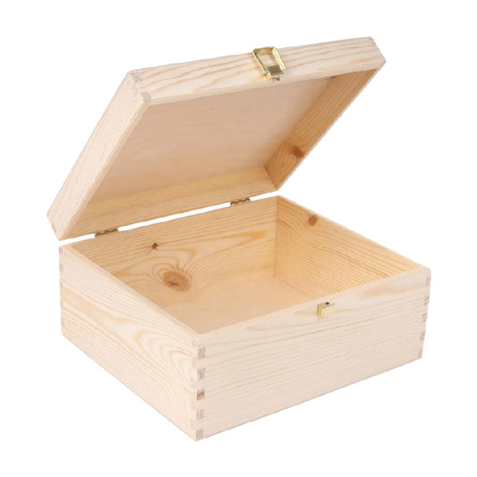 Boîte de rangement en bois pour divers objets - 30 x 30 x 10