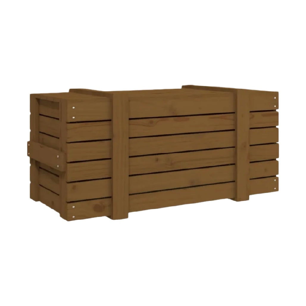 Bac de rangement en bois pour jardin - 100 x 50 x 50